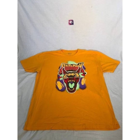 Outrank Shirt Mens sz 3XL XXXL Yellow Graphic Short Sleeve T-Shirt - Picture 1 of 6